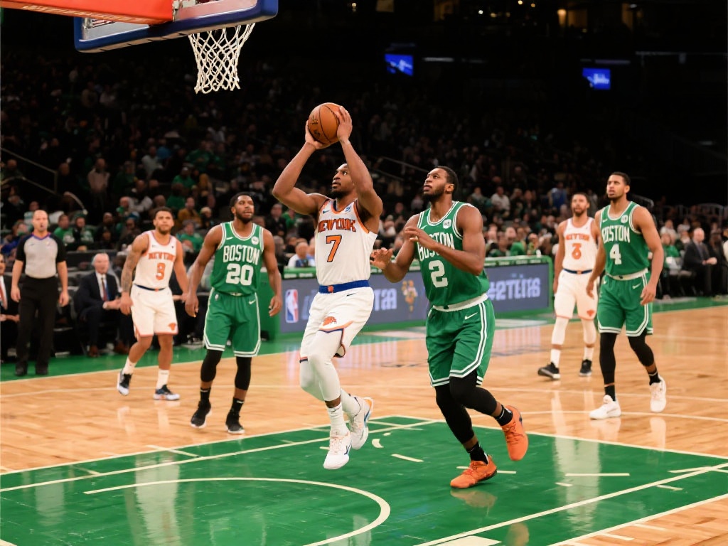 尼克斯众将奔赴波士顿,激战凯尔特人G1即将上演 从战术层面来看,尼克斯需要在比赛初期找到